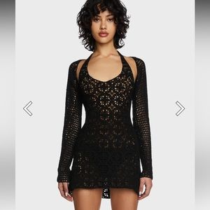 Dolls Kill crochet dress set